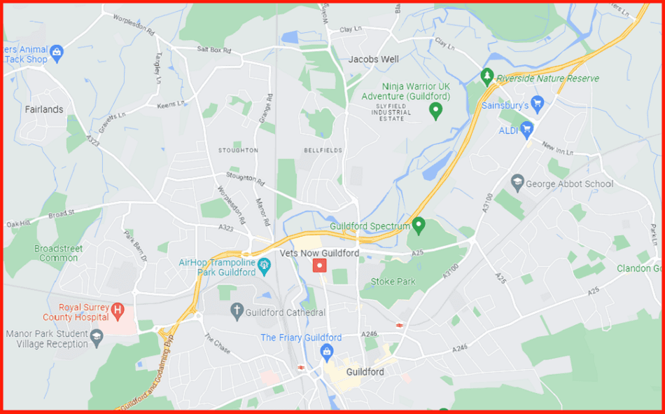 GDI My Areas Covered Guildford Driving Instructor